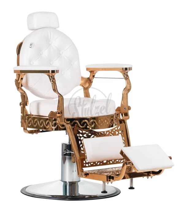 Stulzel Sillón Barbería Golden Star White